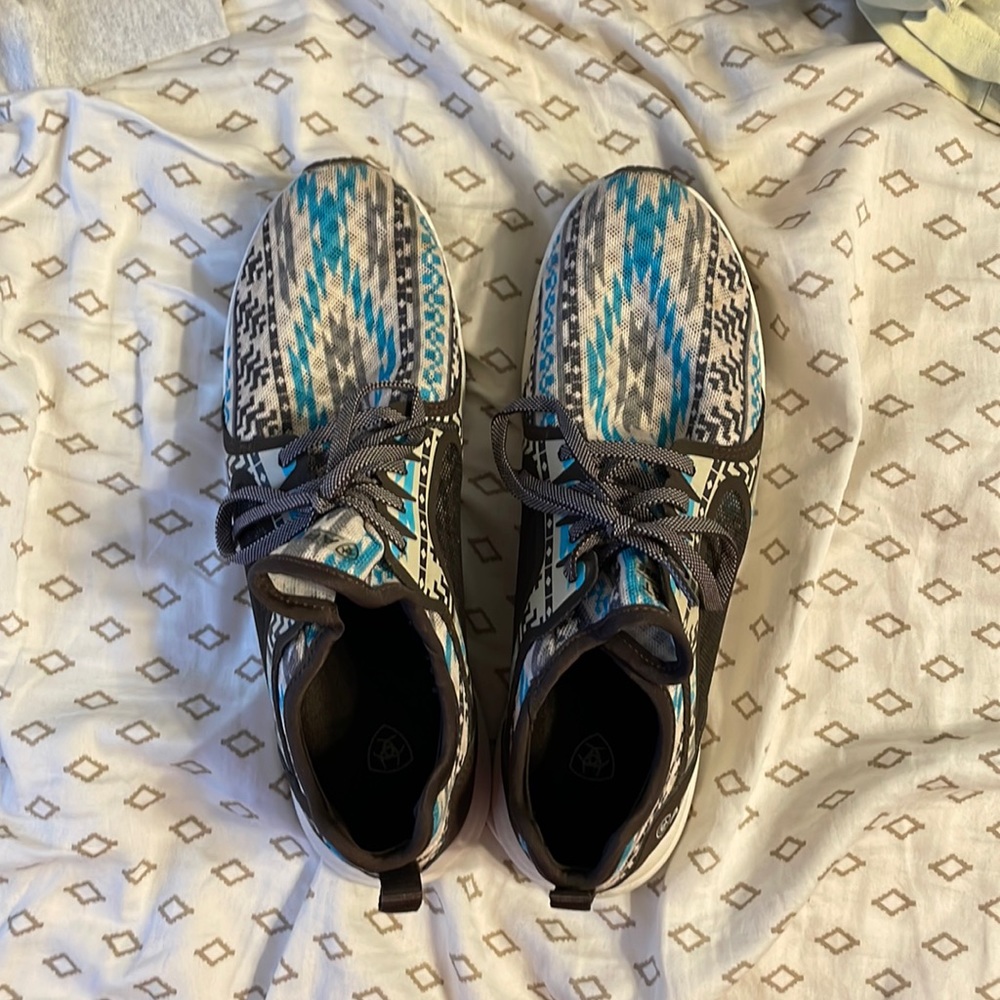 Aztec Design Ariat tennis shoes. Size 9.